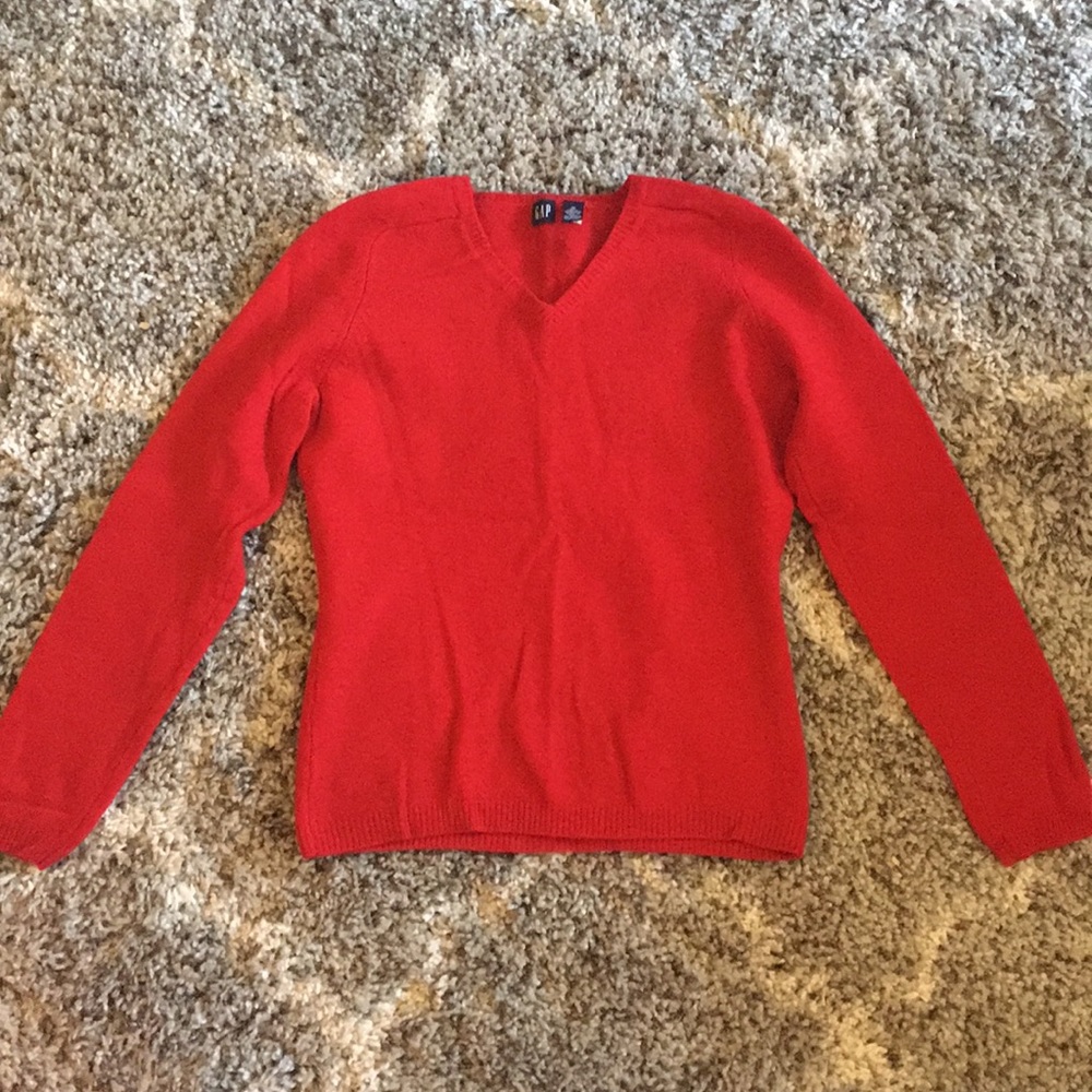 Gap Red Wool Sweater